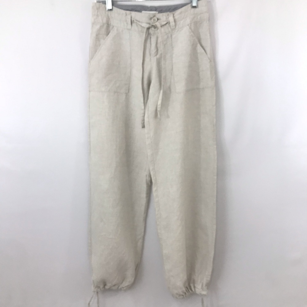 Love Tree Women’s S Pants Linen Drawstring MINT